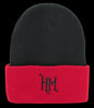 Black and Red Knit Beanie
