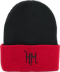 Black and Red Knit Beanie