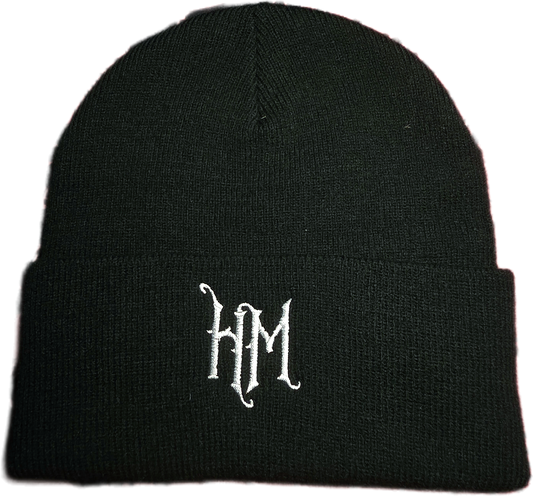Black "HM" beanie